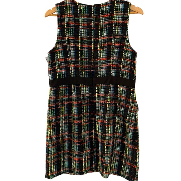Hutch Bright Time To Start Rainbow Tweed Mini Dress Size Large - Picture 8 of 14
